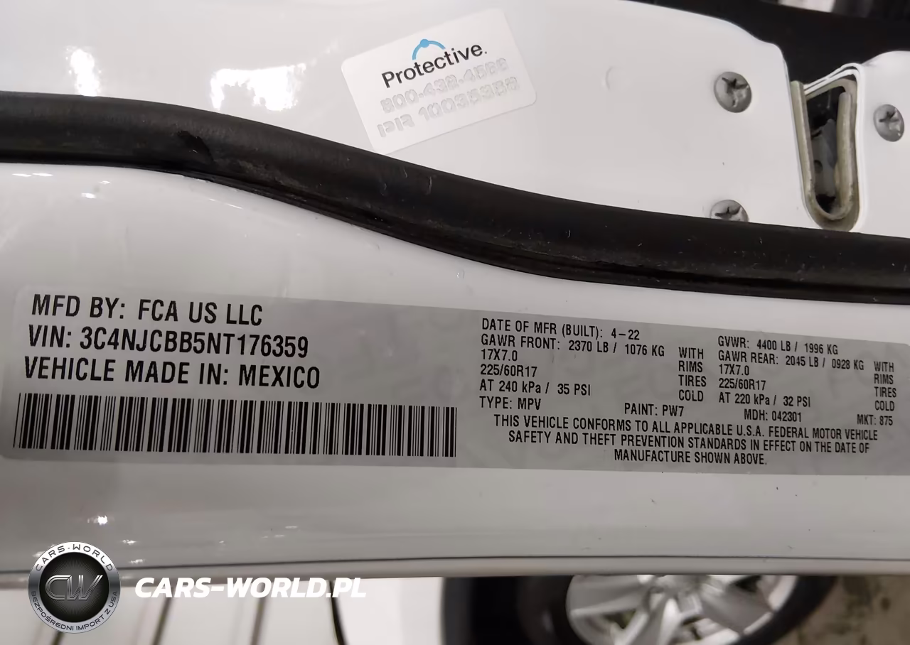 2022 Jeep Compass Latitude Fwd VIN:3C4NJCBB5NT176359 - 9