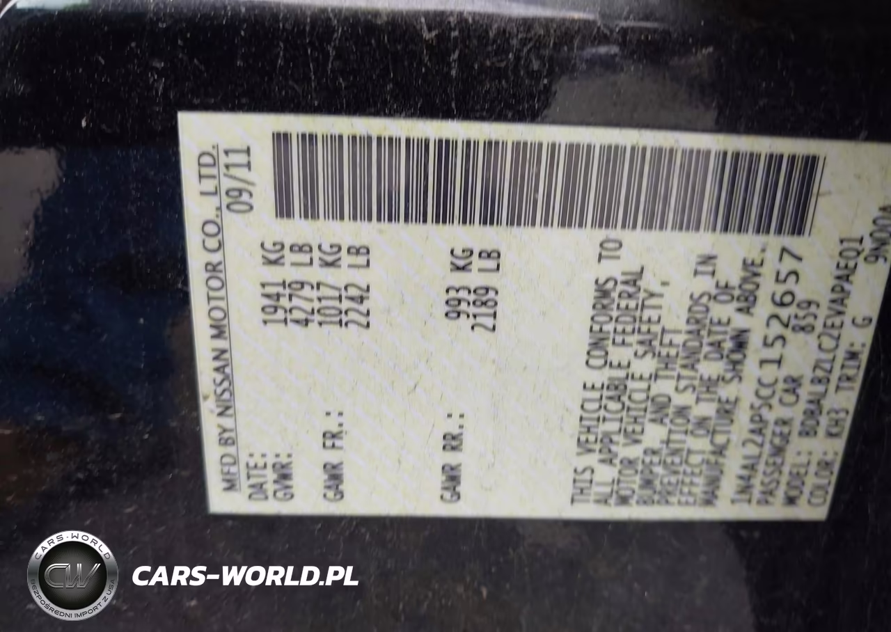 2012 Nissan Altima 2.5 S VIN:1N4AL2AP5CC152657 - 9