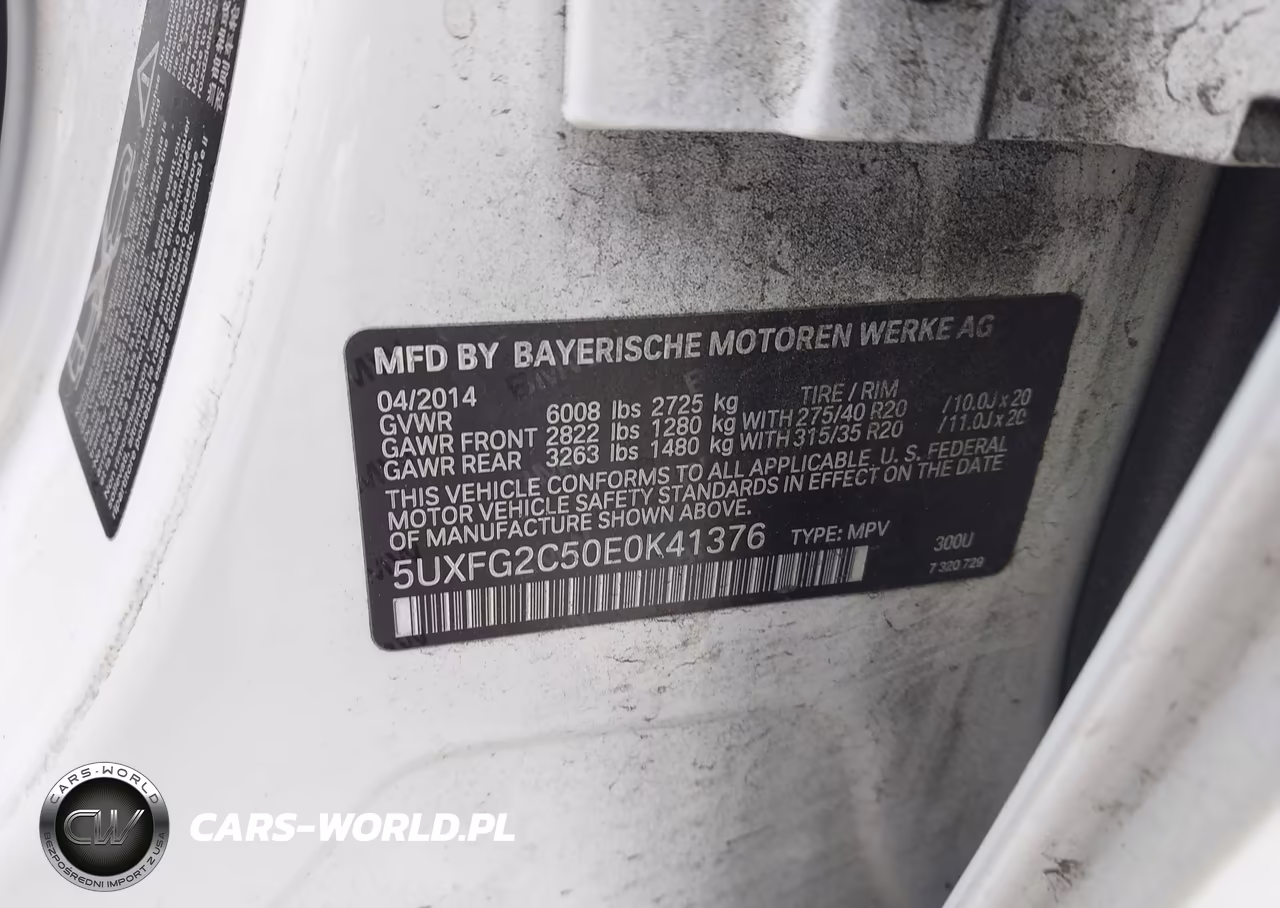 2014 BMW X6 xDrive35I VIN:5UXFG2C50E0K41376 - 9