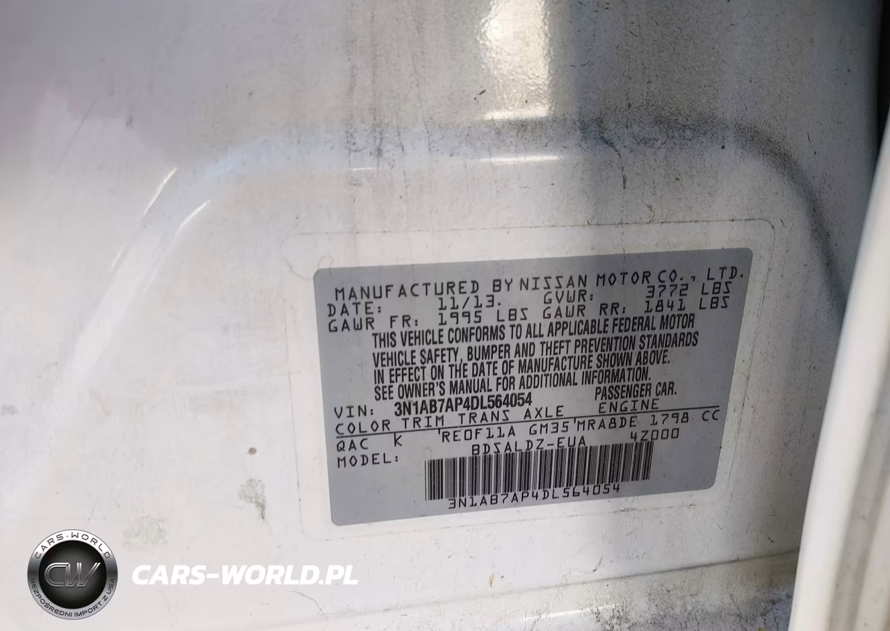 2013 Nissan Sentra Sv VIN:3N1AB7AP4DL564054 - 9