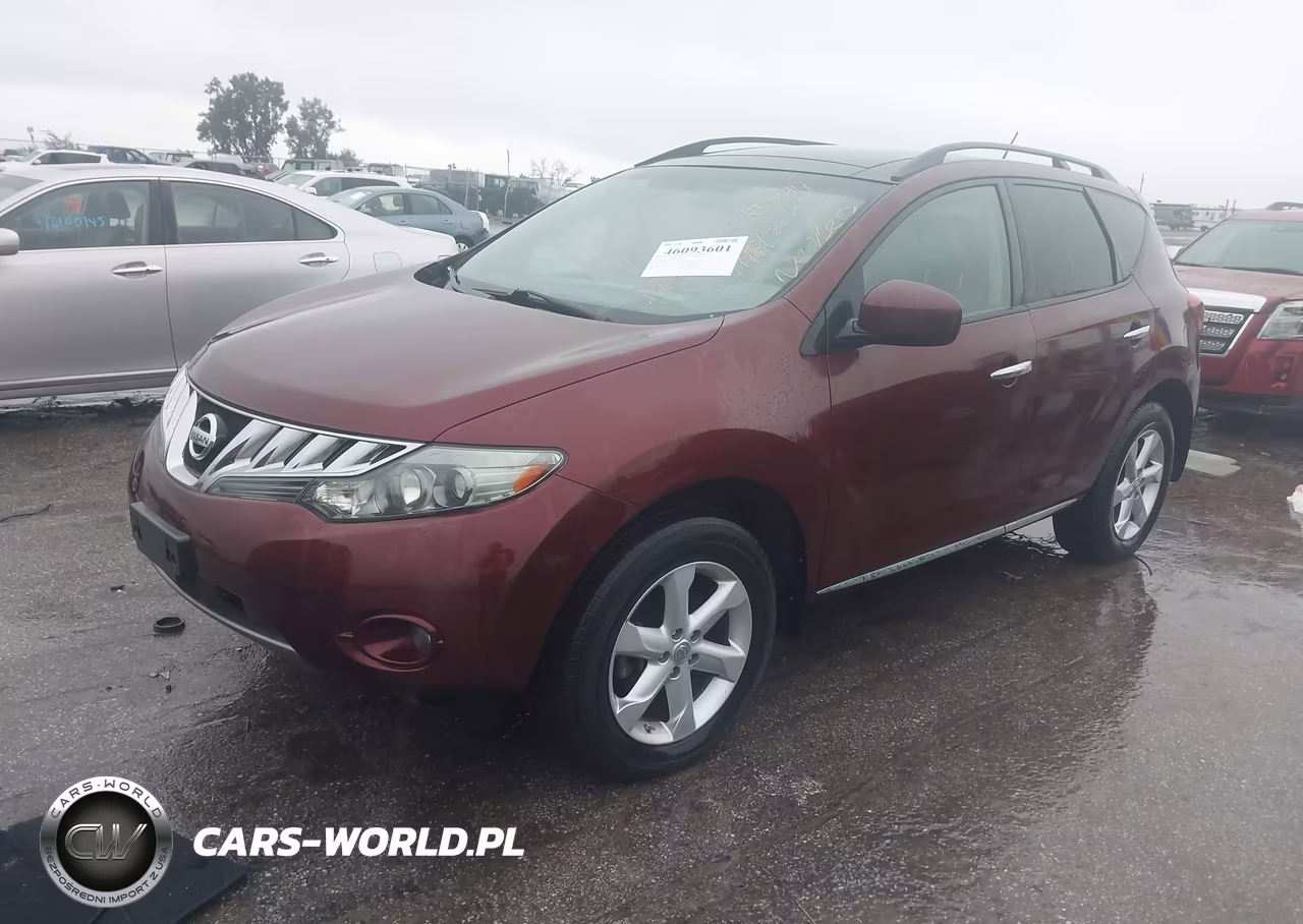 2010 Nissan Murano Sl VIN:JN8AZ1MW3AW103270 - 2