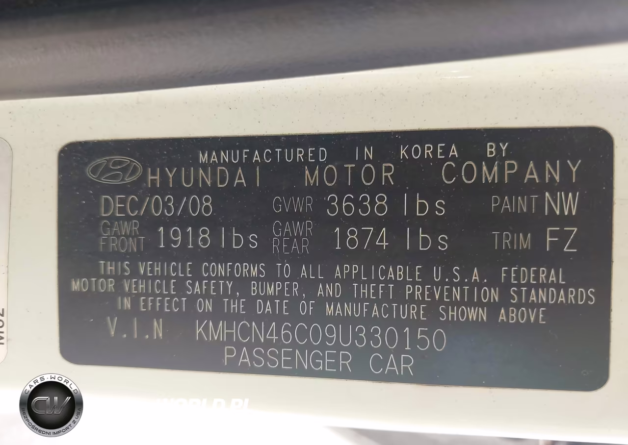 2009 Hyundai Accent Gls VIN:KMHCN46C09U330150 - 9