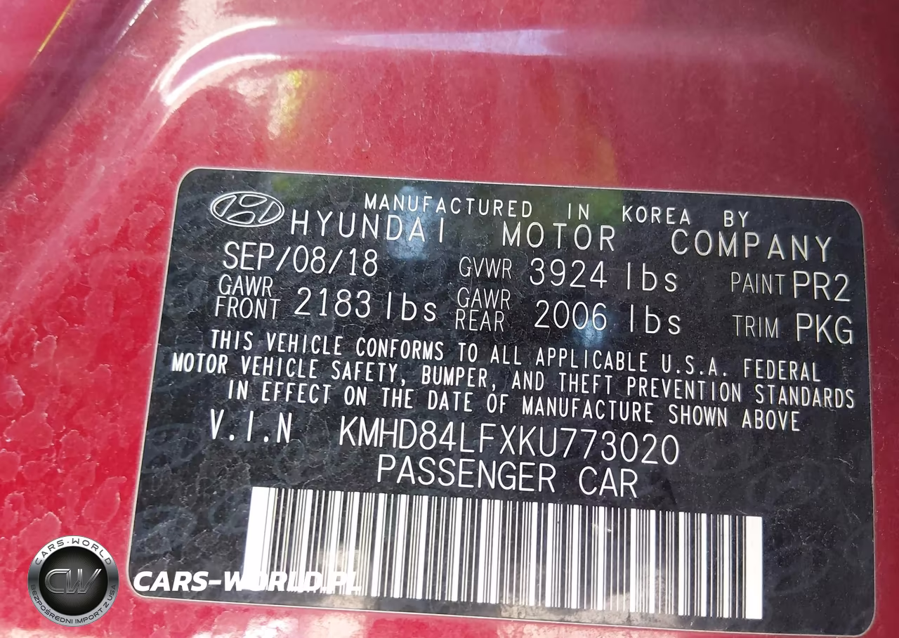 2019 Hyundai Elantra Sel VIN:KMHD84LFXKU773020 - 9