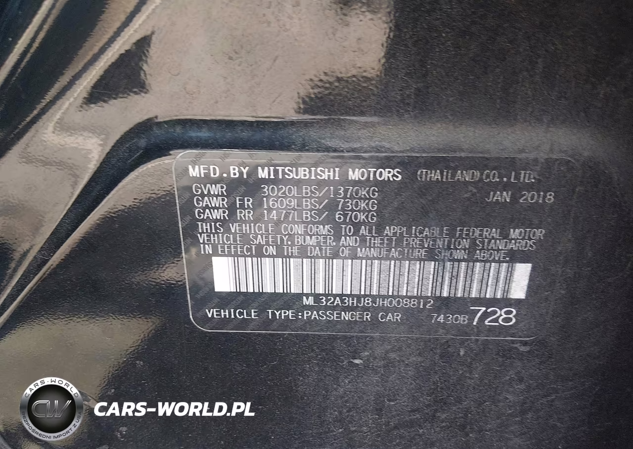 2018 Mitsubishi Mirage Es VIN:ML32A3HJ8JH008812 - 9