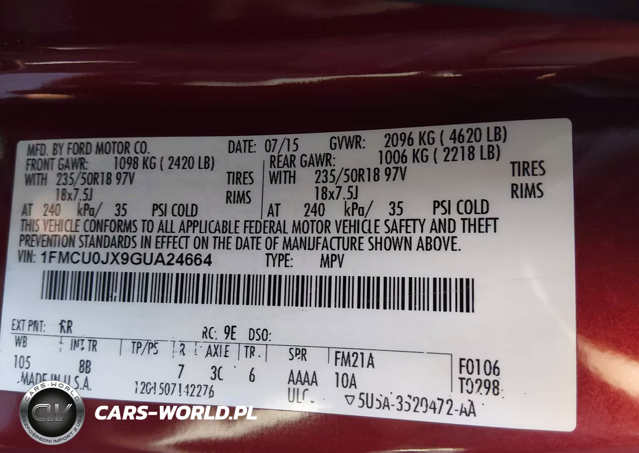 2016 Ford Escape Titanium VIN:1FMCU0JX9GUA24664 - 9