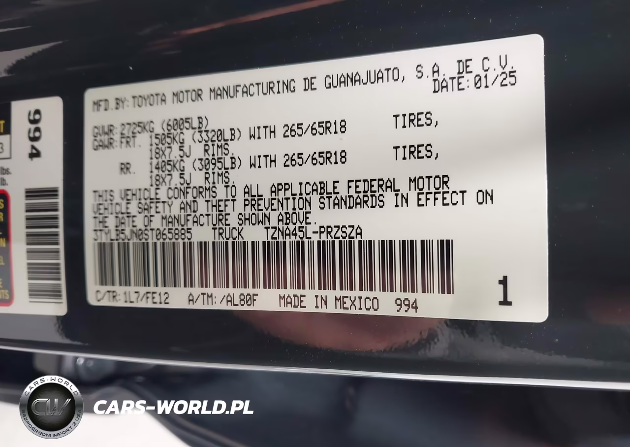 2025 Toyota Tacoma Trd Sport VIN:3TYLB5JN0ST065885 - 9