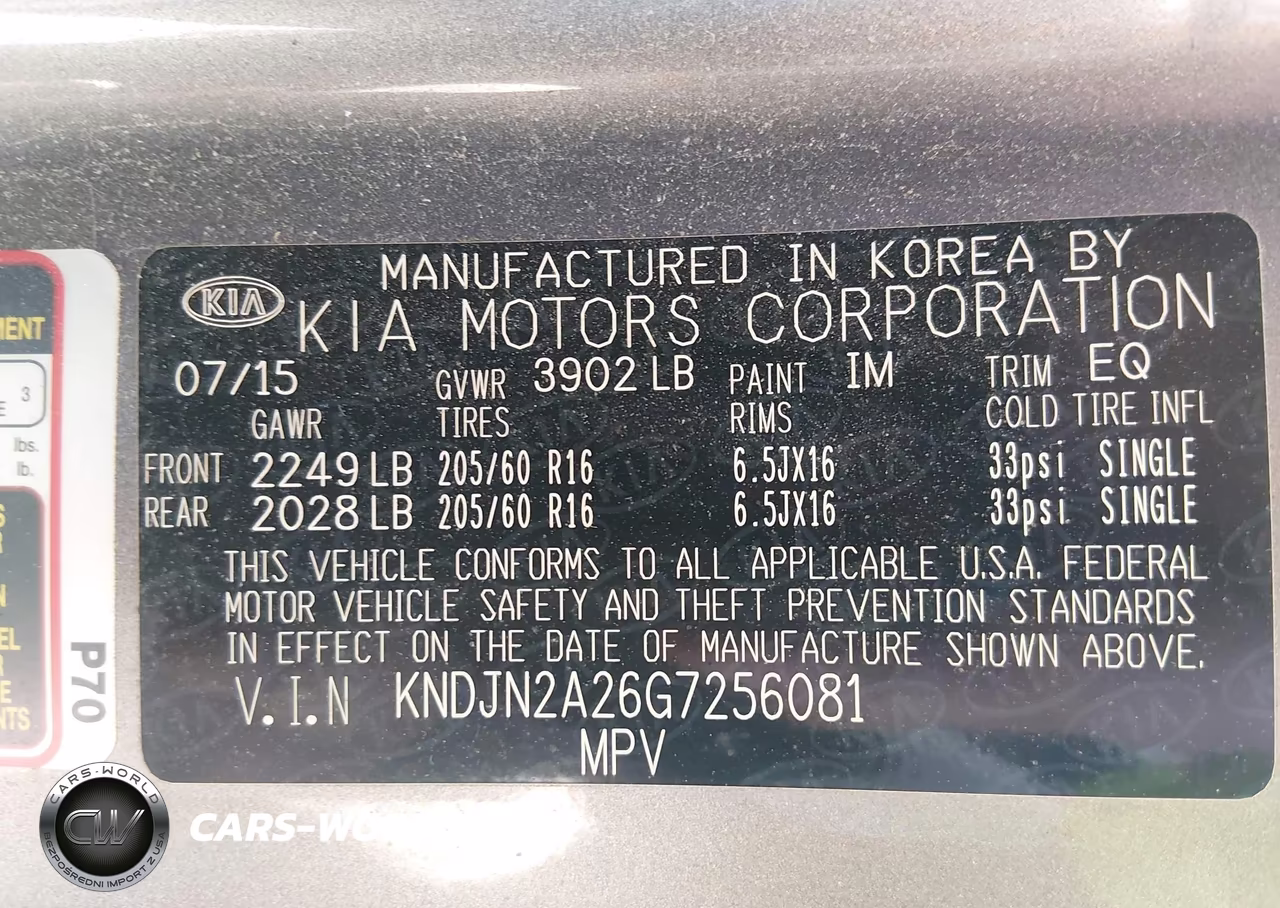 2016 Kia Soul VIN:KNDJN2A26G7256081 - 9