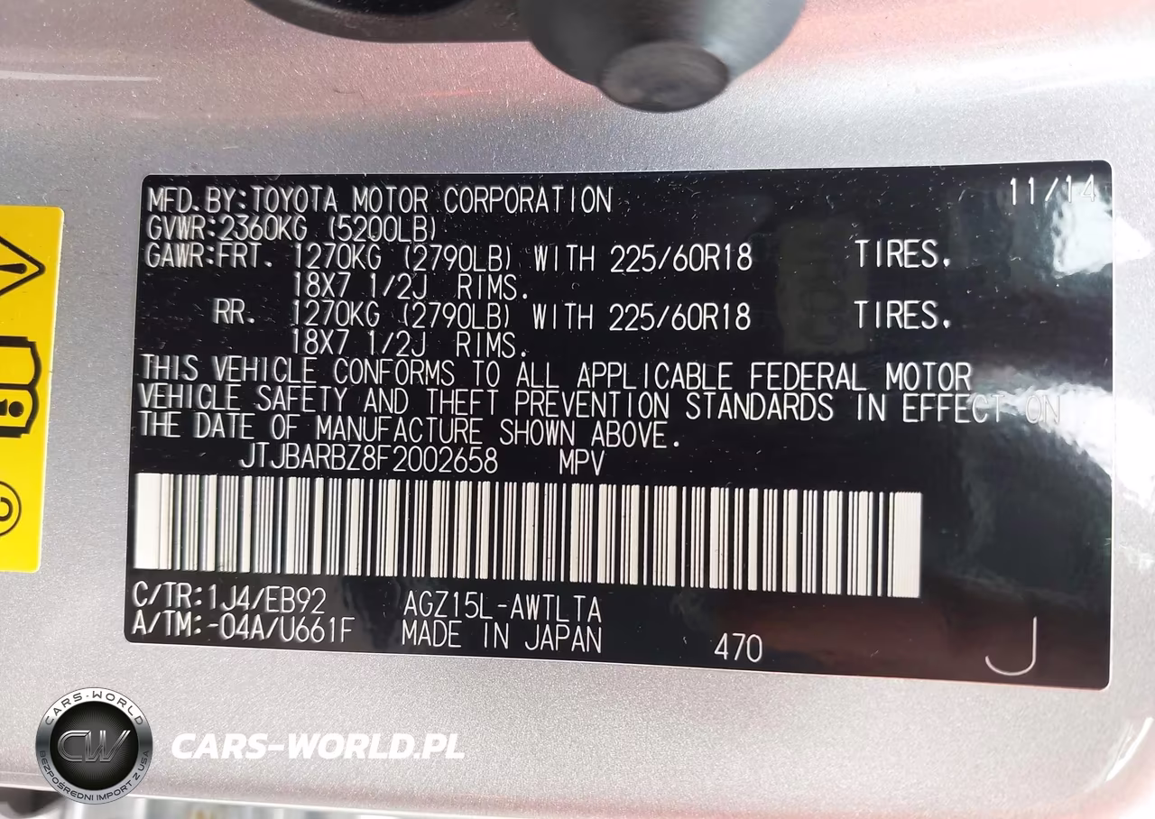 2015 Lexus Nx 200T F Sport VIN:JTJBARBZ8F2002658 - 9