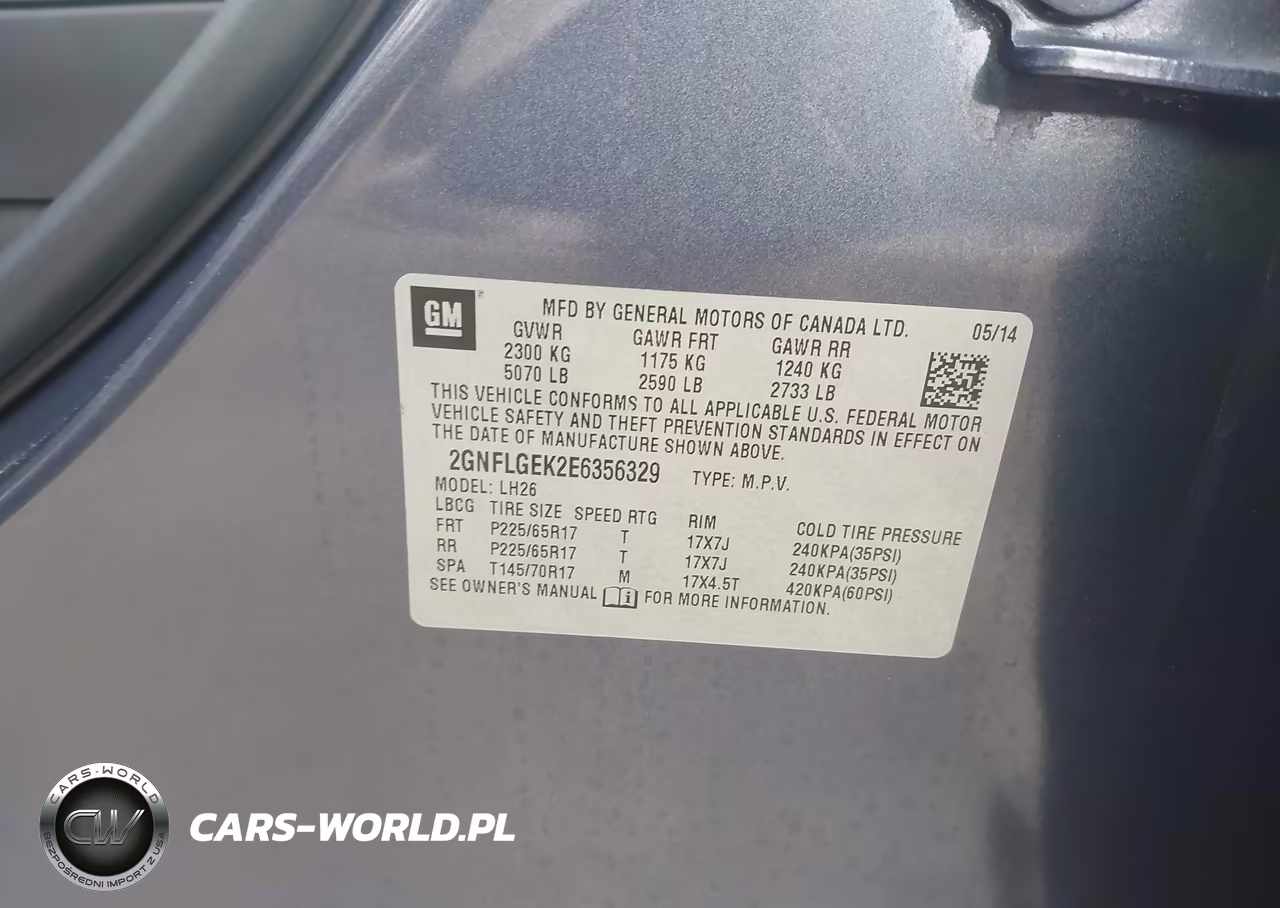 2014 Chevrolet Equinox 2Lt VIN:2GNFLGEK2E6356329 - 9