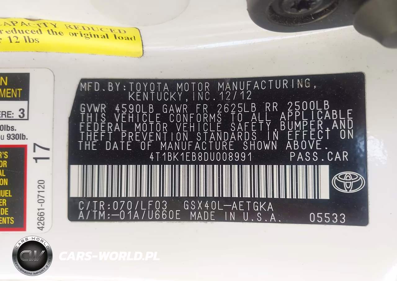 2013 Toyota Avalon Xle Premium VIN:4T1BK1EB8DU008991 - 9