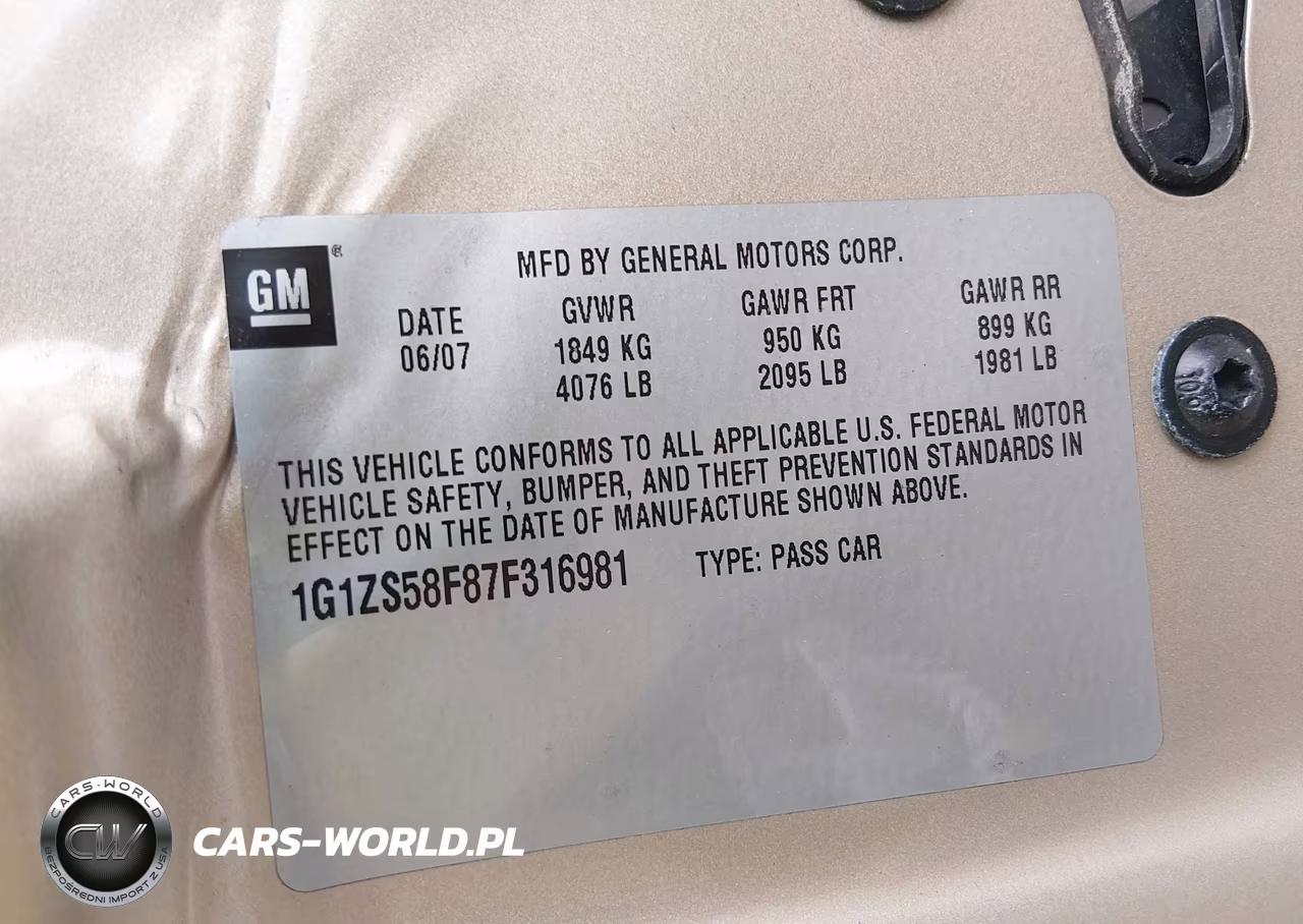 2007 Chevrolet Malibu Ls VIN:1G1ZS58F87F316981 - 9