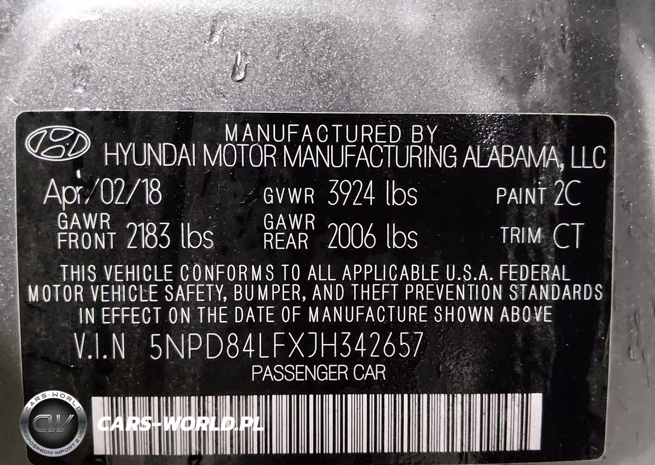 2018 Hyundai Elantra Sel VIN:5NPD84LFXJH342657 - 9
