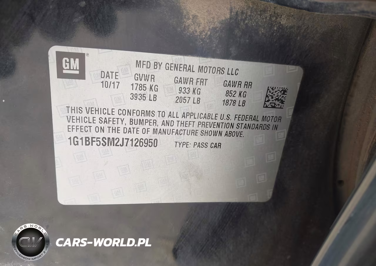 2018 Chevrolet Cruze Premier Auto VIN:1G1BF5SM2J7126950 - 9