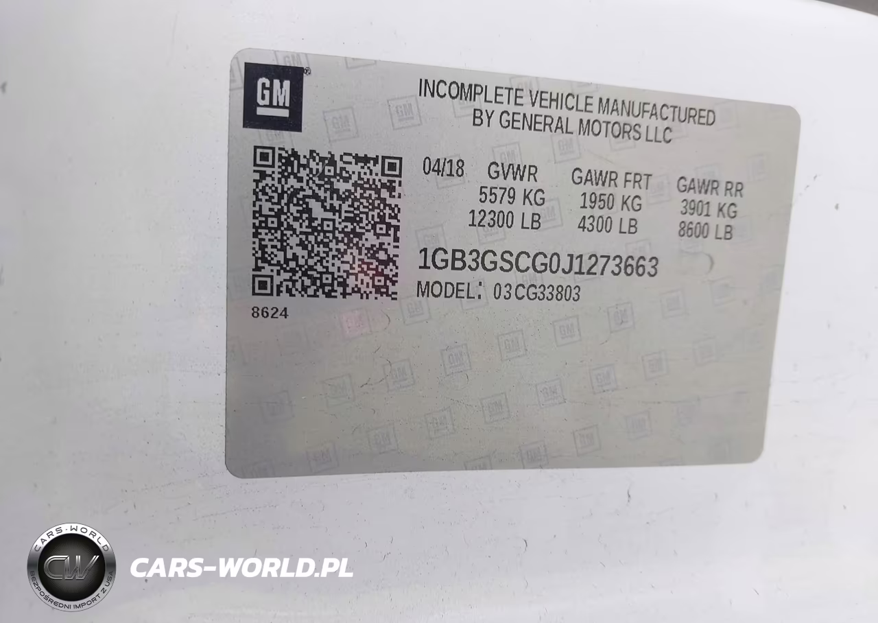 2018 Chevrolet Express Cutaway Work Van VIN:1GB3GSCG0J1273663 - 8