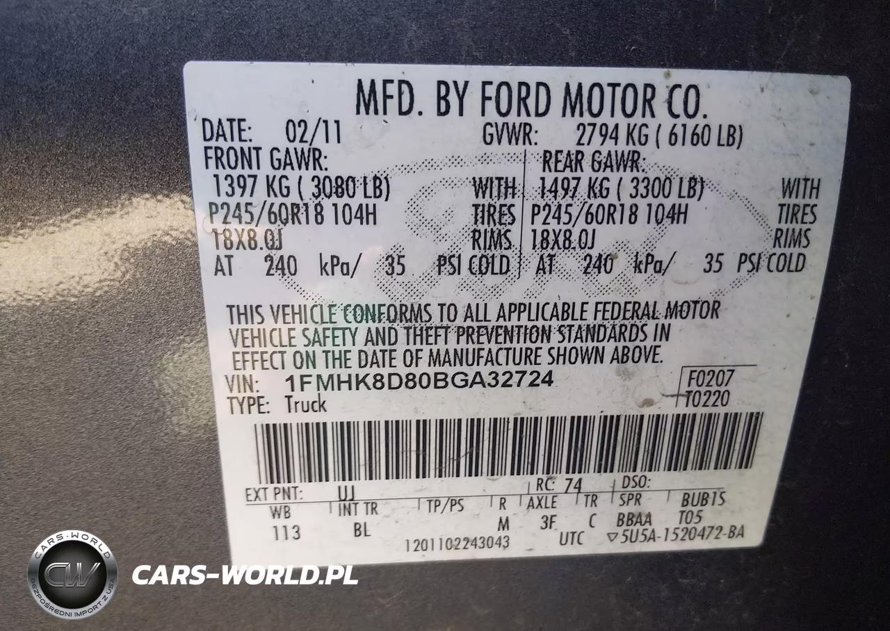 2011 Ford Explorer Xlt VIN:1FMHK8D80BGA32724 - 9