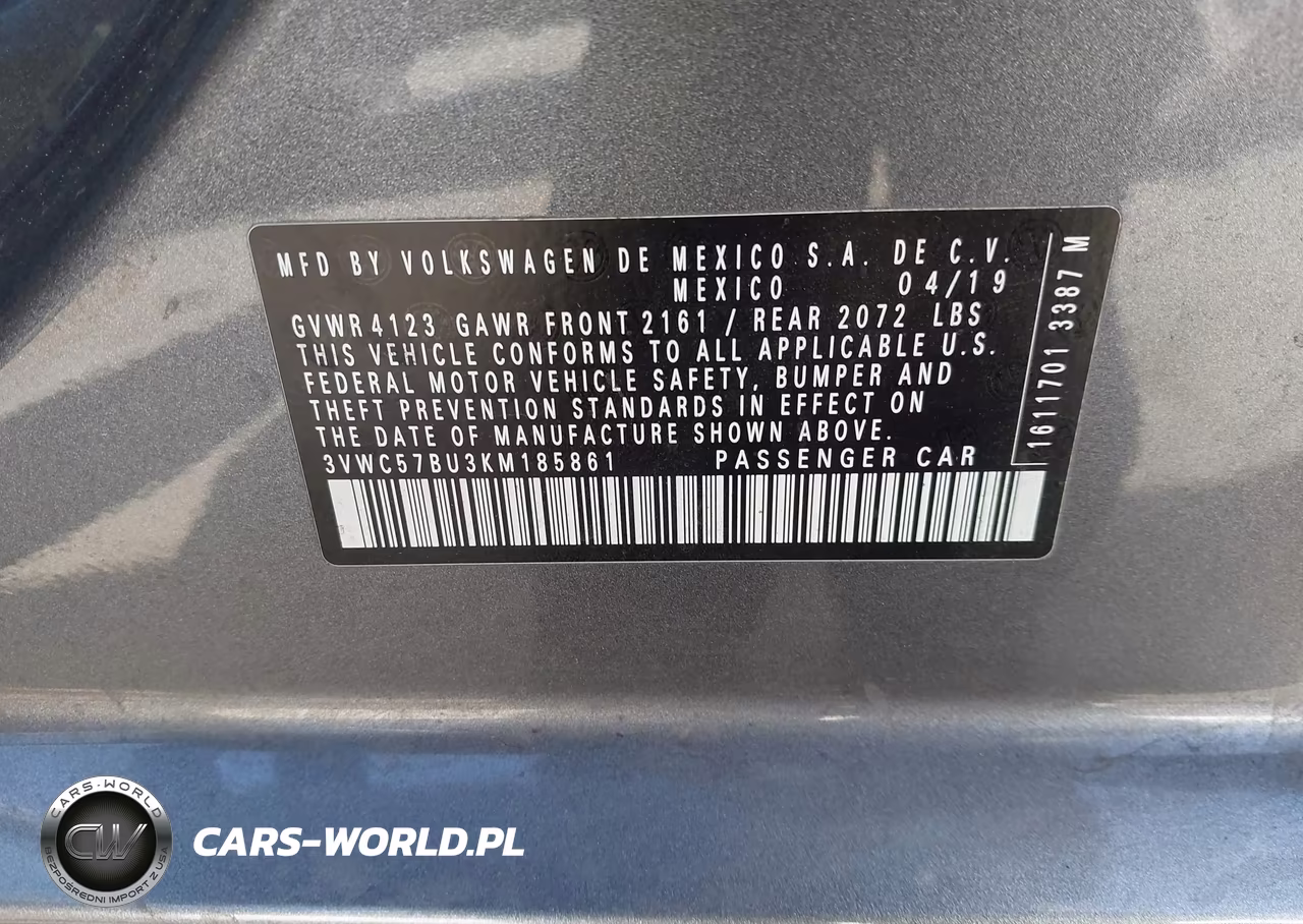 2019 Volkswagen Jetta 1.4T R-Line-1.4T S-1.4T Se VIN:3VWC57BU3KM185861 - 9