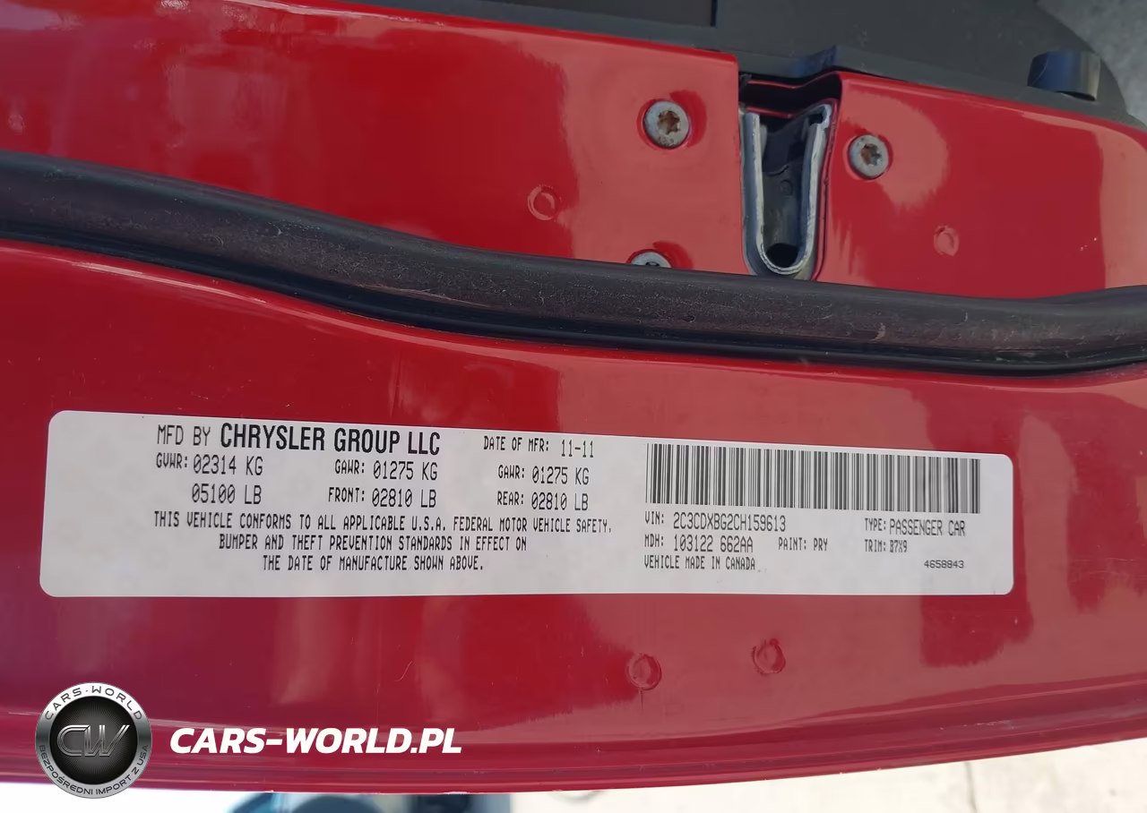 2012 Dodge Charger Se VIN:2C3CDXBG2CH159613 - 9