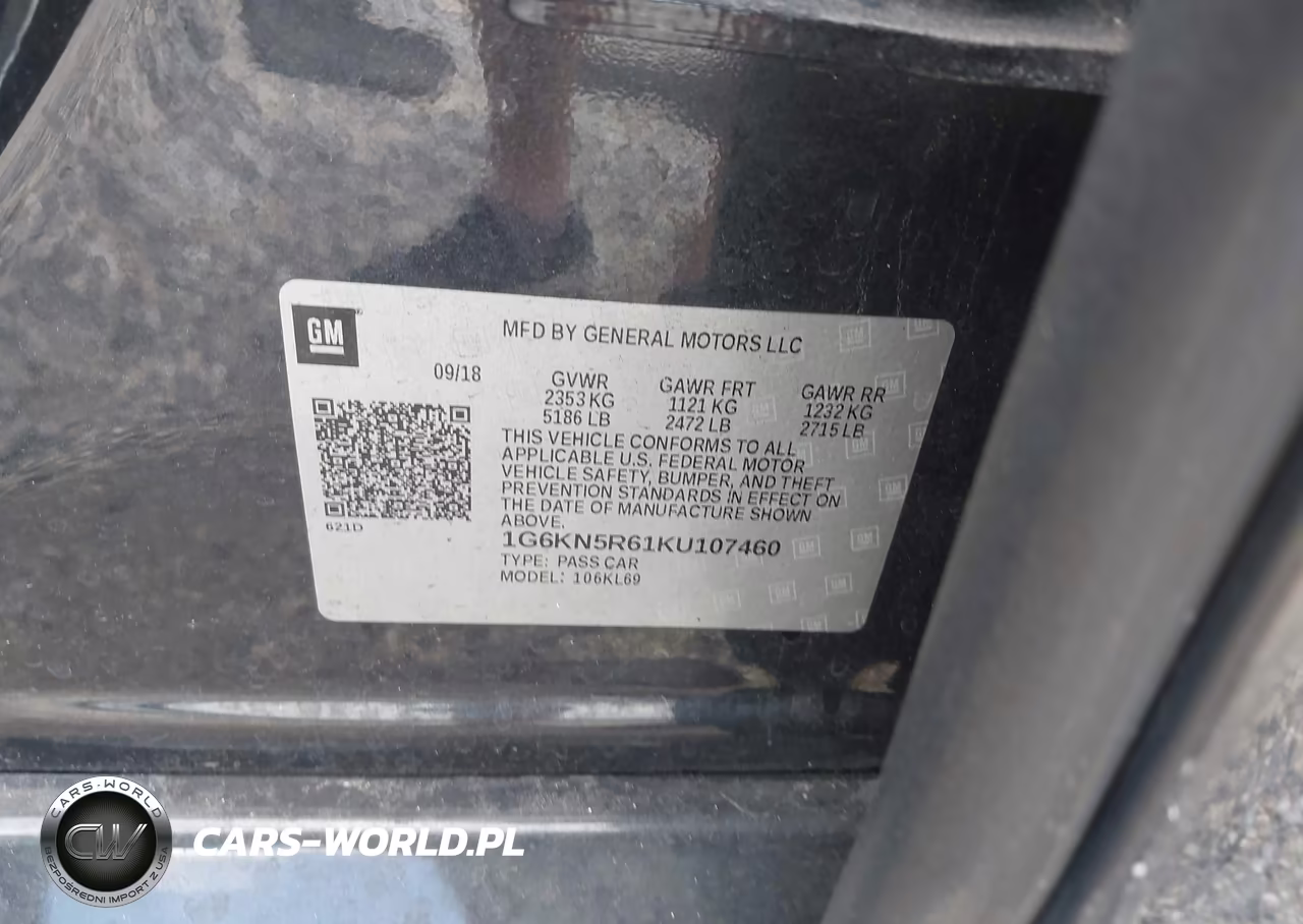 2019 Cadillac Ct6 Sport VIN:1G6KN5R61KU107460 - 9
