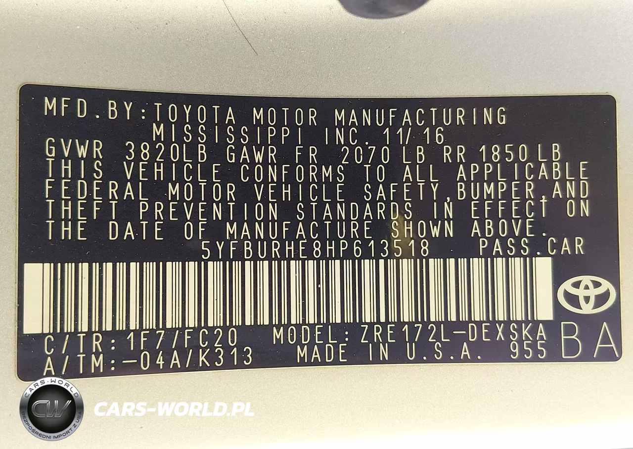 2017 Toyota Corolla Se Special Edition VIN:5YFBURHE8HP613518 - 9