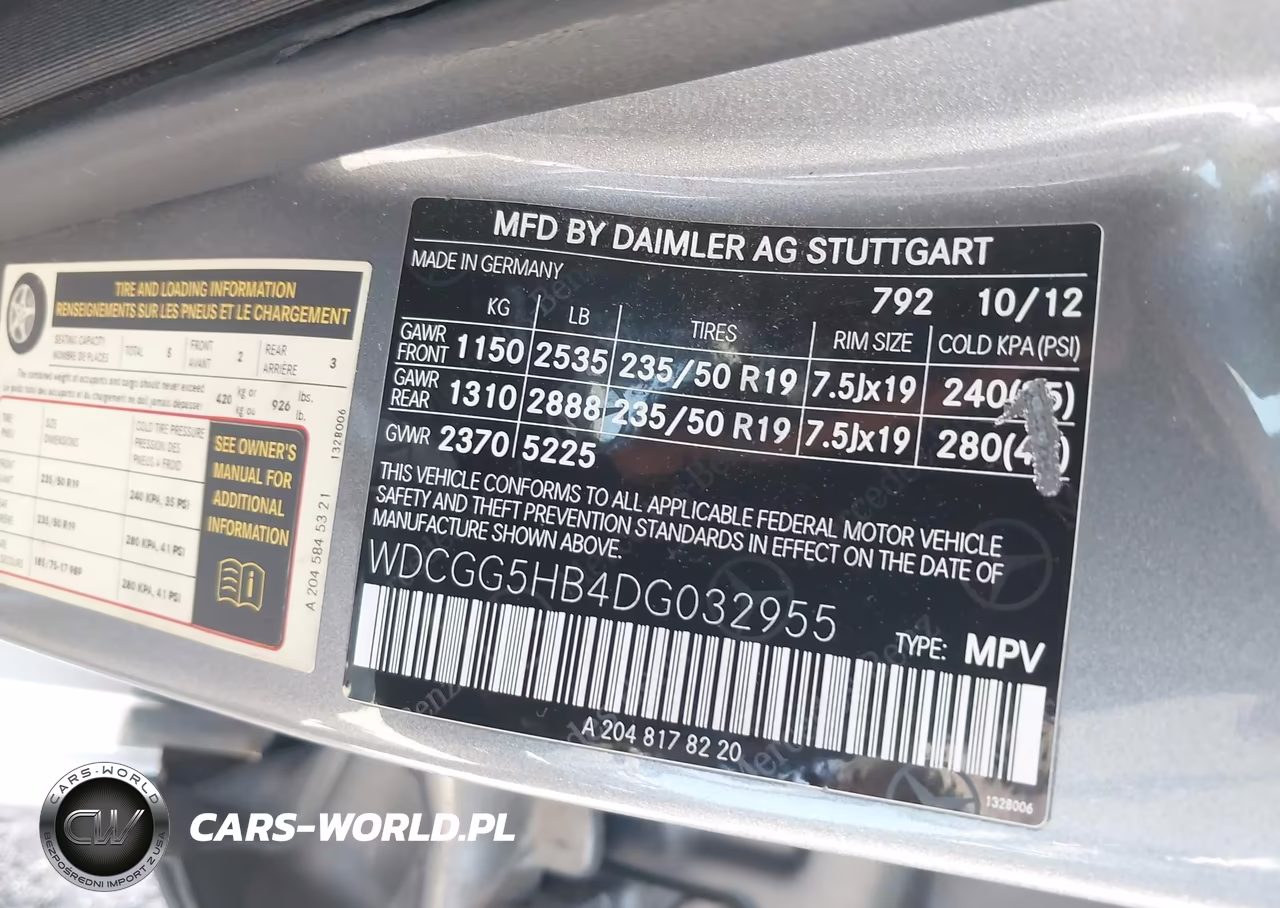 2013 Mercedes-Benz Glk 350 VIN:WDCGG5HB4DG032955 - 9