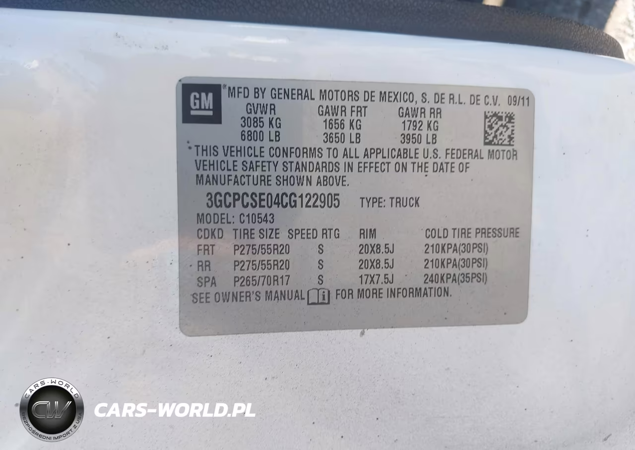 2012 Chevrolet Silverado C1500 Lt VIN:3GCPCSE04CG122905 - 9