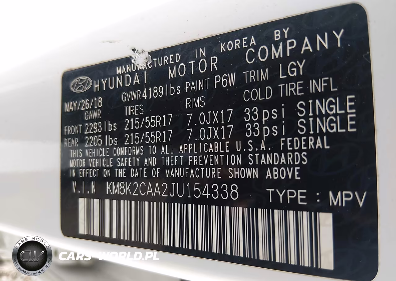 2018 Hyundai Kona Sel VIN:KM8K2CAA2JU154338 - 9