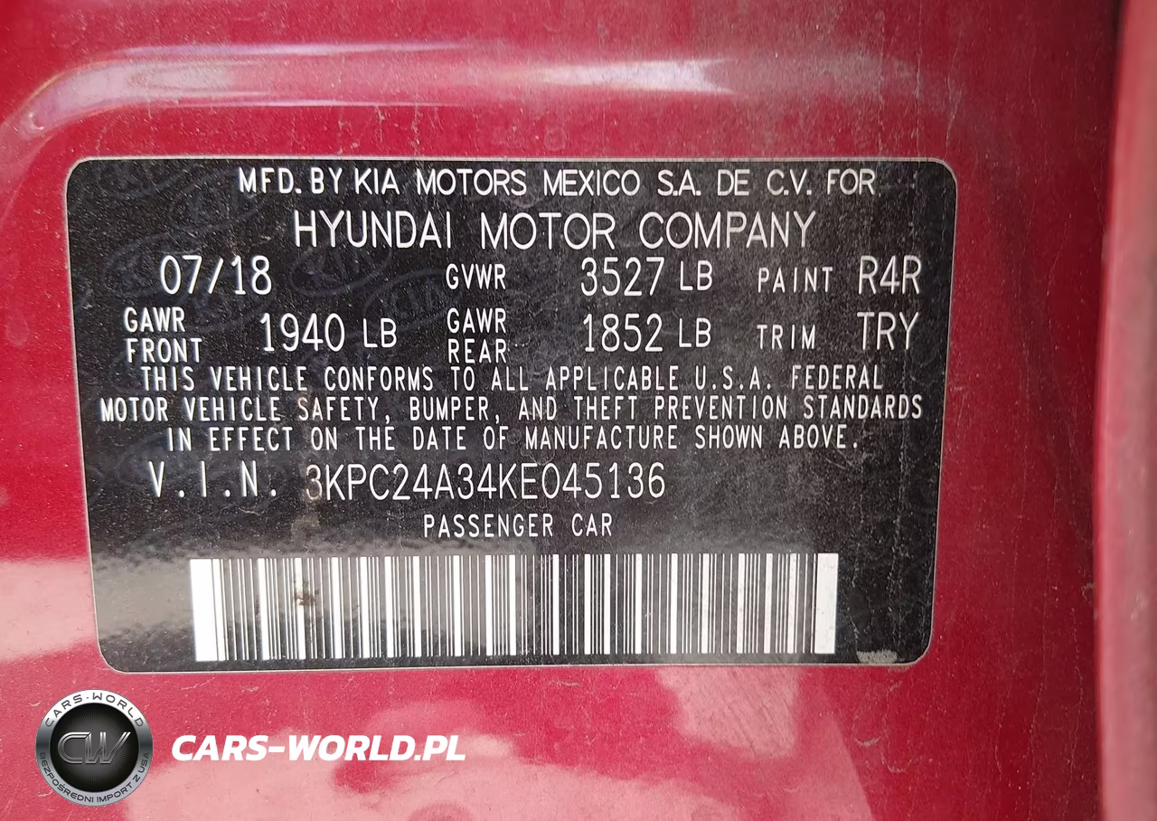 2019 Hyundai Accent Se VIN:3KPC24A34KE045136 - 9