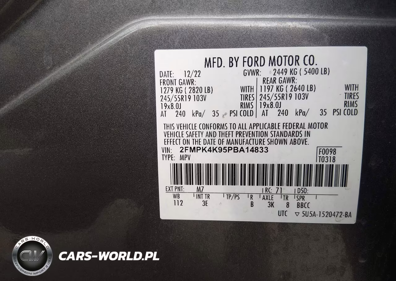 2023 Ford Edge Titanium VIN:2FMPK4K95PBA14833 - 9