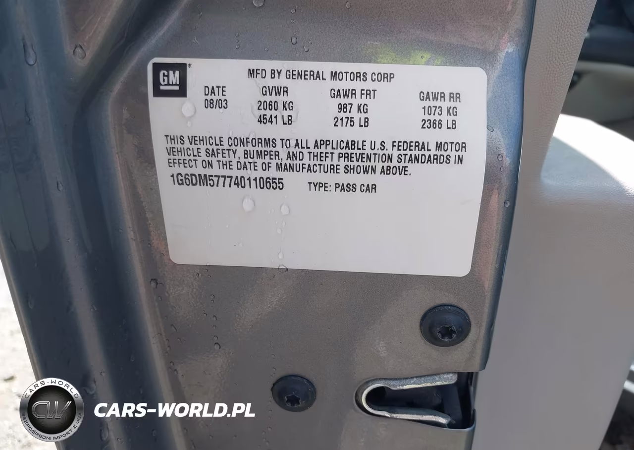 2004 Cadillac Cts Standard VIN:1G6DM577740110655 - 9