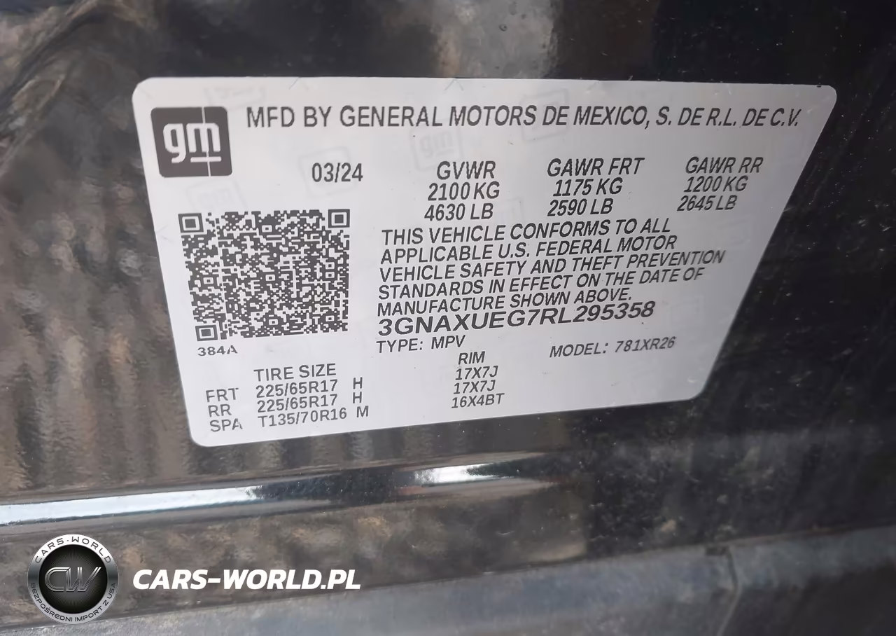 2024 Chevrolet Equinox Awd Lt VIN:3GNAXUEG7RL295358 - 9