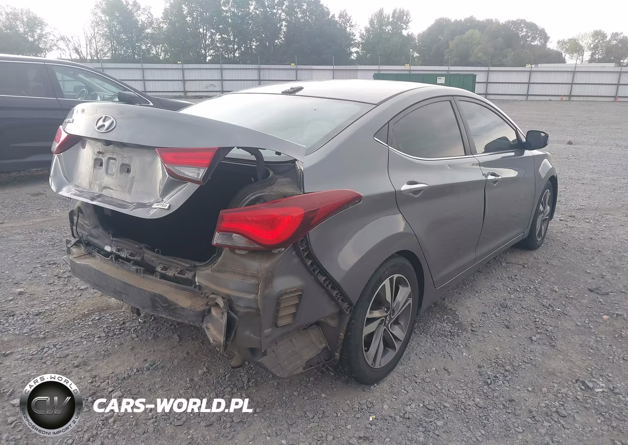 2014 Hyundai Elantra Limited VIN:5NPDH4AE4EH491467 - 4