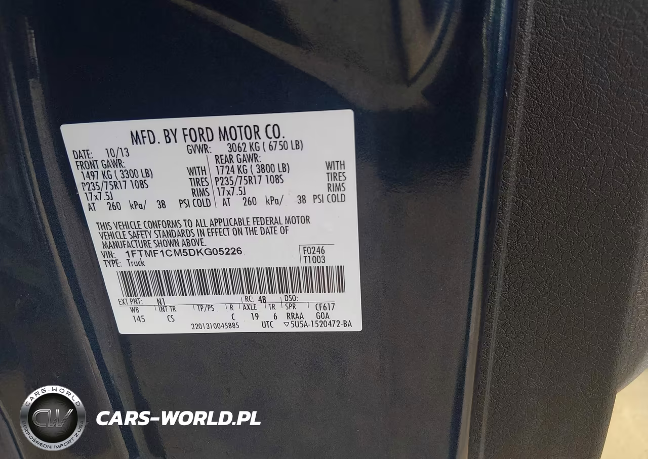 2013 Ford F-150 Xl VIN:1FTMF1CM5DKG05226 - 9
