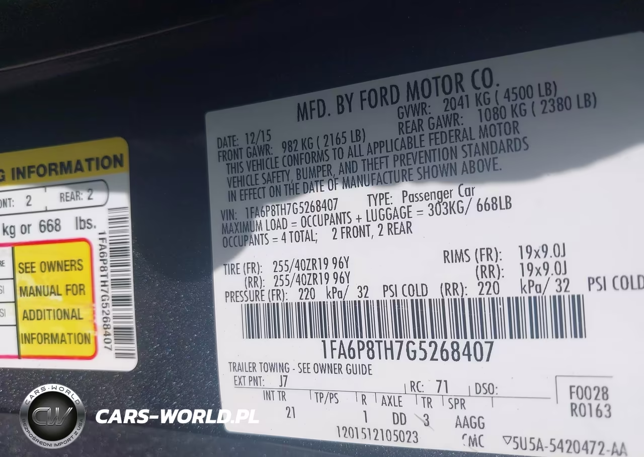 2016 Ford Mustang Ecoboost VIN:1FA6P8TH7G5268407 - 9