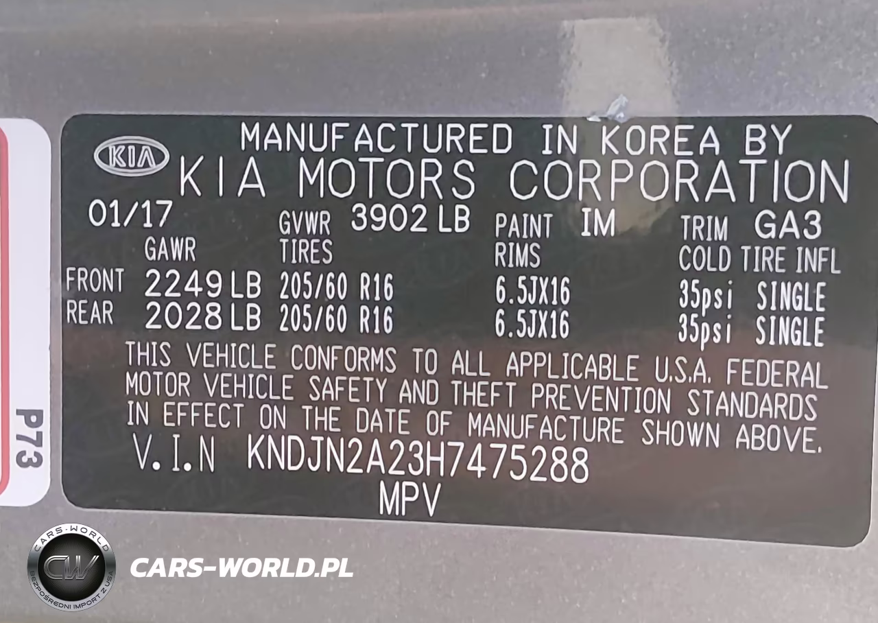 2017 Kia Soul VIN:KNDJN2A23H7475288 - 9