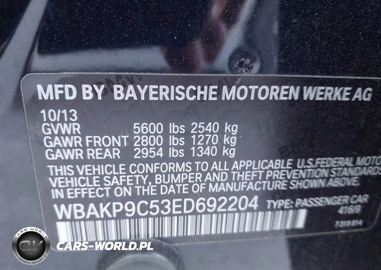 2014 BMW 550I xDrive VIN:WBAKP9C53ED692204 - 9