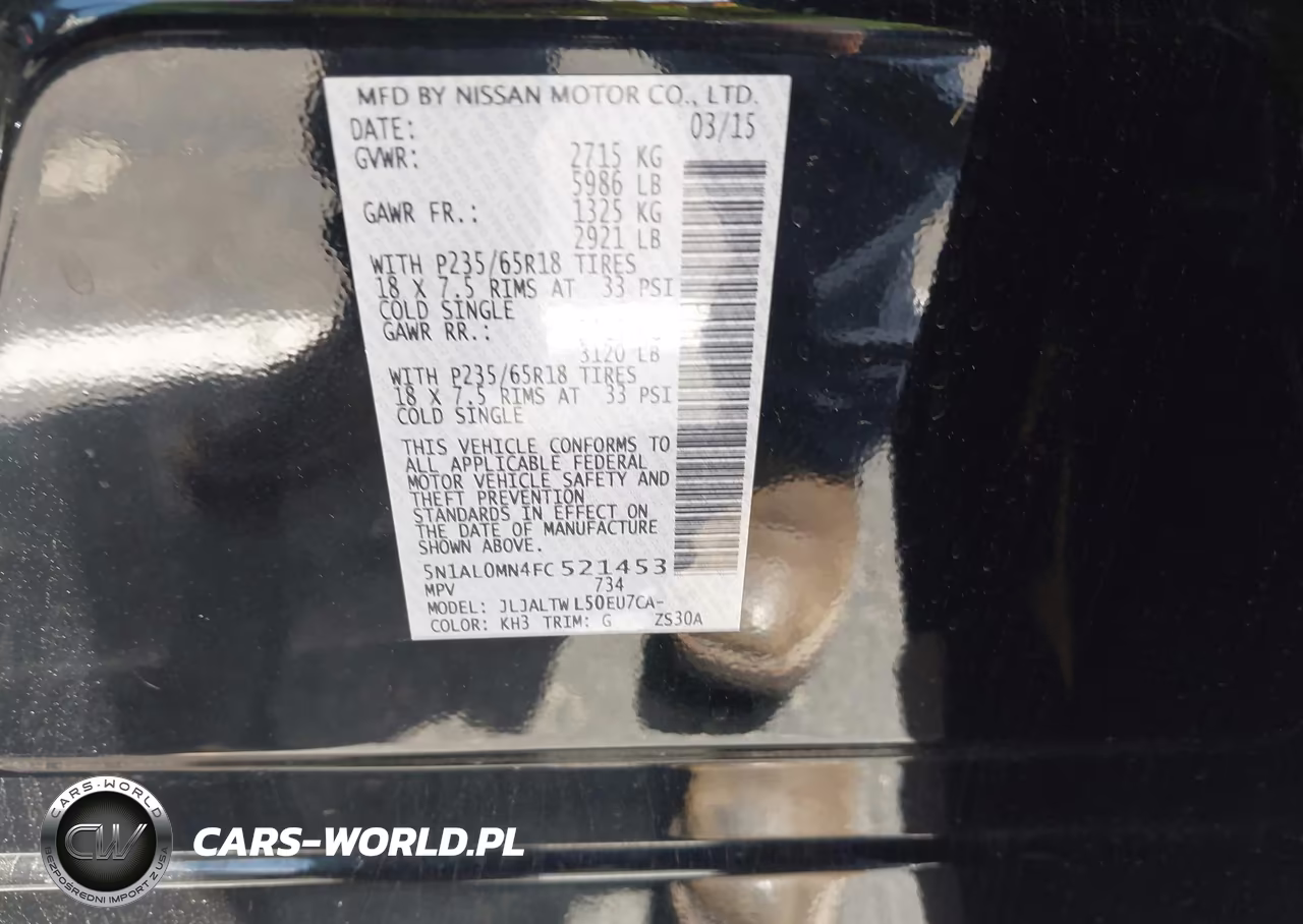 2015 Infiniti Qx60 VIN:5N1AL0MN4FC521453 - 9