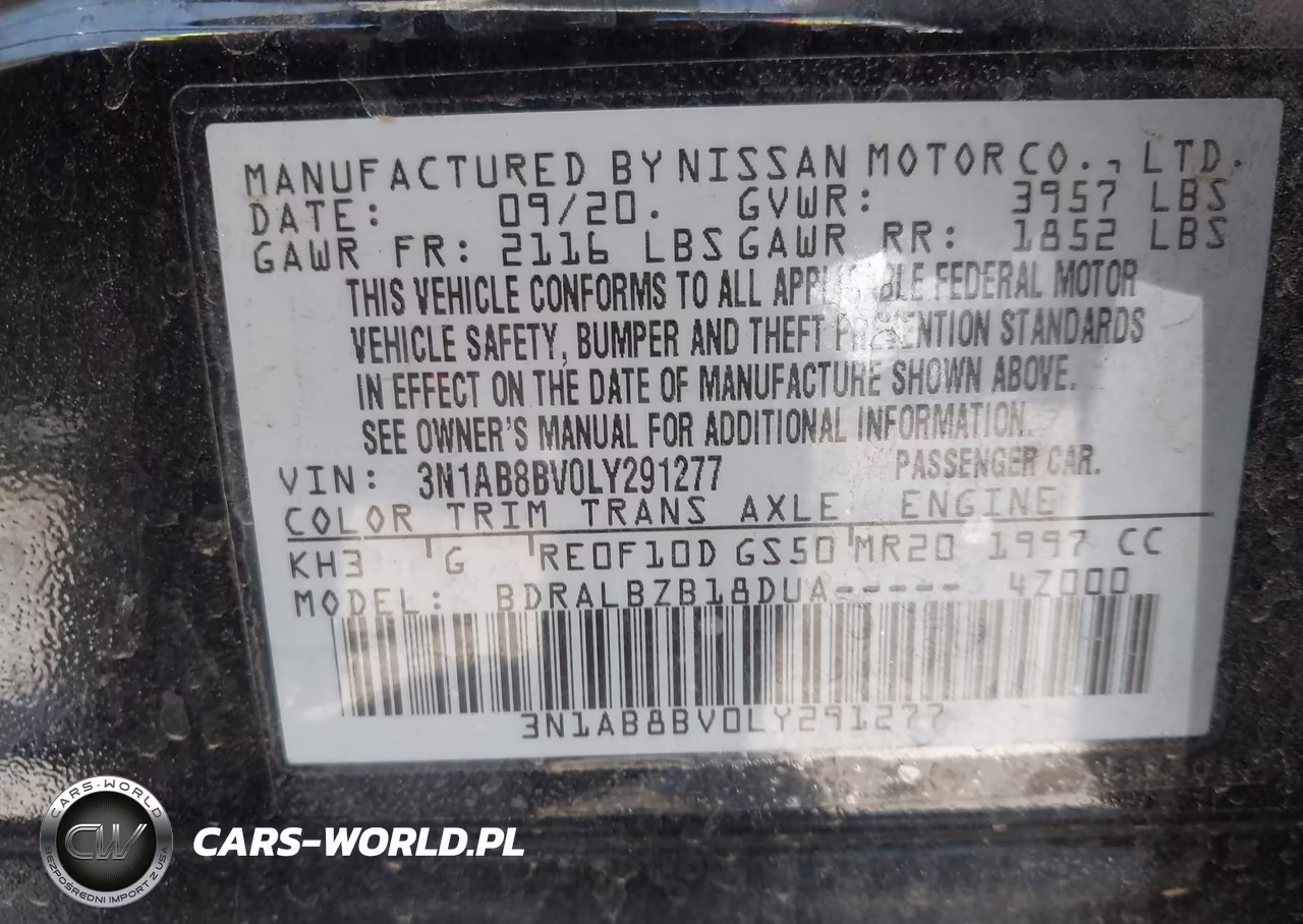 2020 Nissan Sentra S Xtronic Cvt VIN:3N1AB8BV0LY291277 - 9