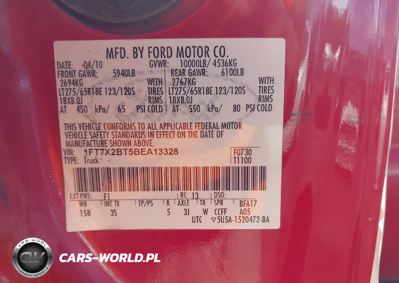 2011 Ford F-250 Xlt VIN:1FT7X2BT5BEA13328 - 9