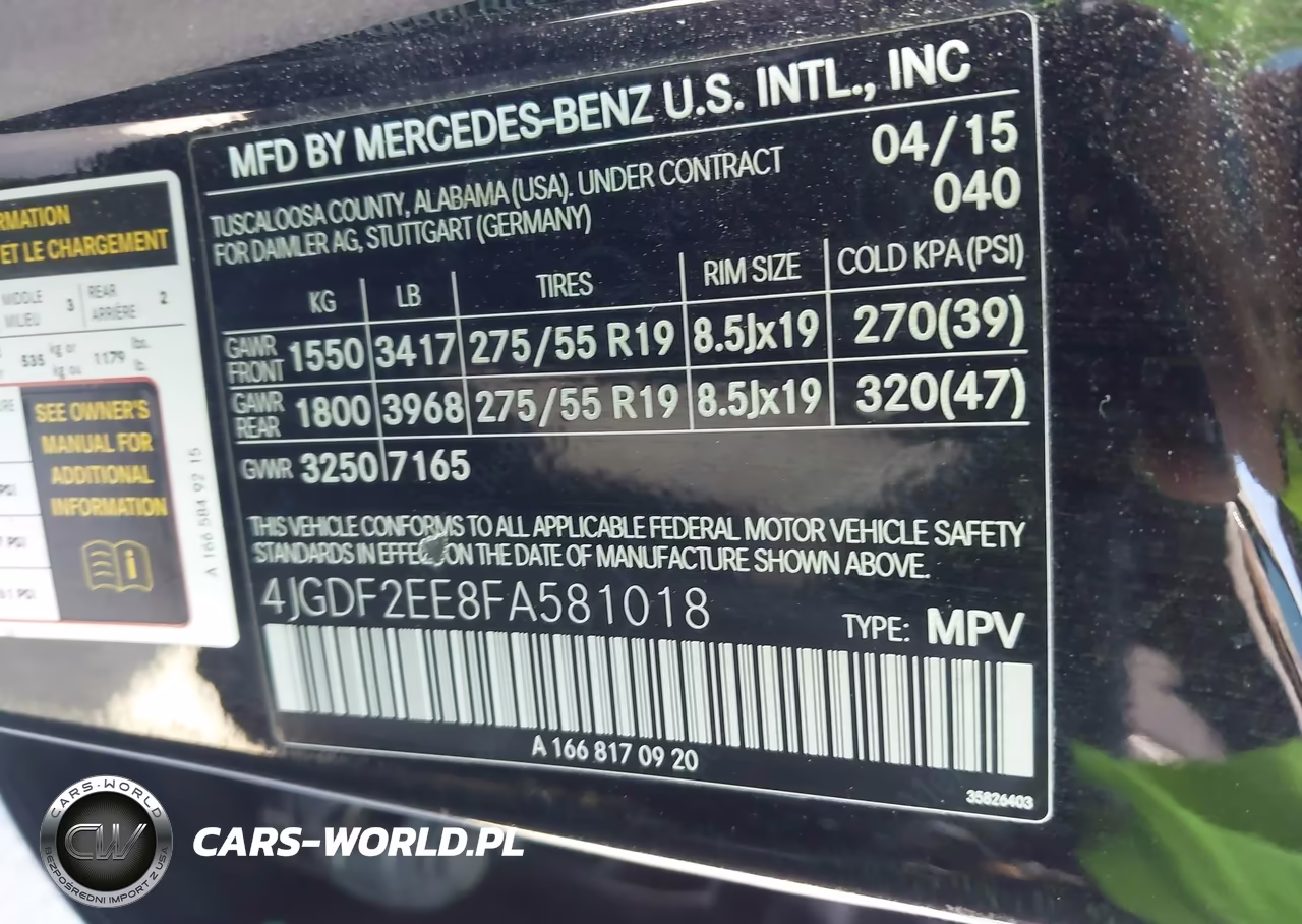 2015 Mercedes-Benz Gl 350 Bluetec 4Matic VIN:4JGDF2EE8FA581018 - 9