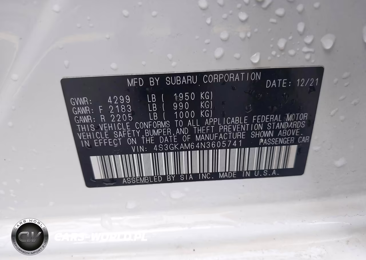 2022 Subaru Impreza Sport VIN:4S3GKAM64N3605741 - 9