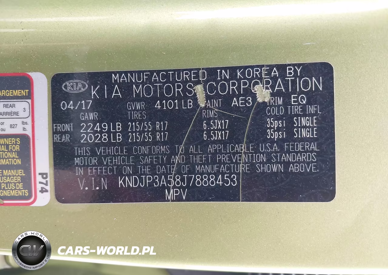 2018 Kia Soul + VIN:KNDJP3A58J7888453 - 9