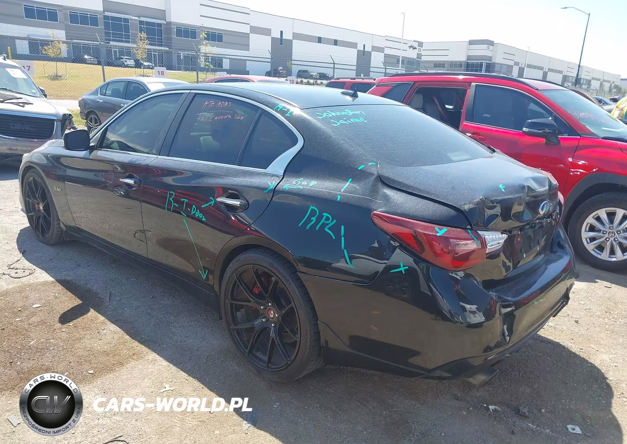 2018 Infiniti Q50 3.0T Red Sport 400 VIN:JN1FV7APXJM460912 - 3