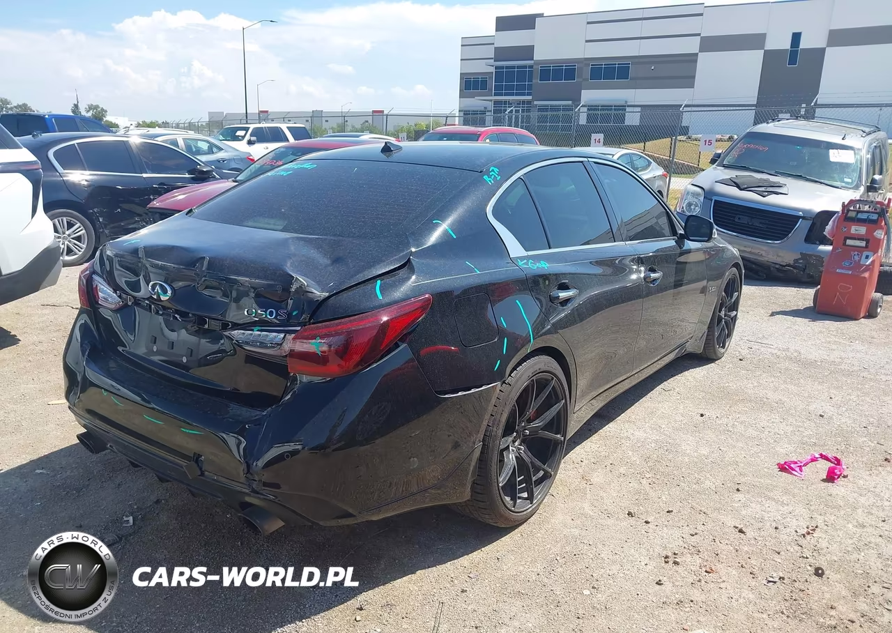 2018 Infiniti Q50 3.0T Red Sport 400 VIN:JN1FV7APXJM460912 - 4