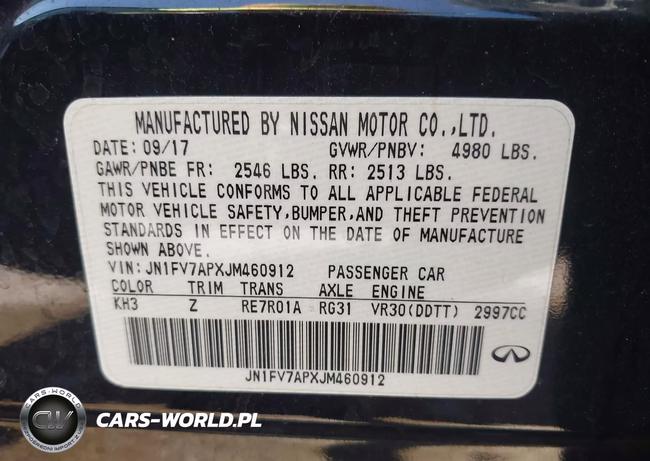 2018 Infiniti Q50 3.0T Red Sport 400 VIN:JN1FV7APXJM460912 - 9