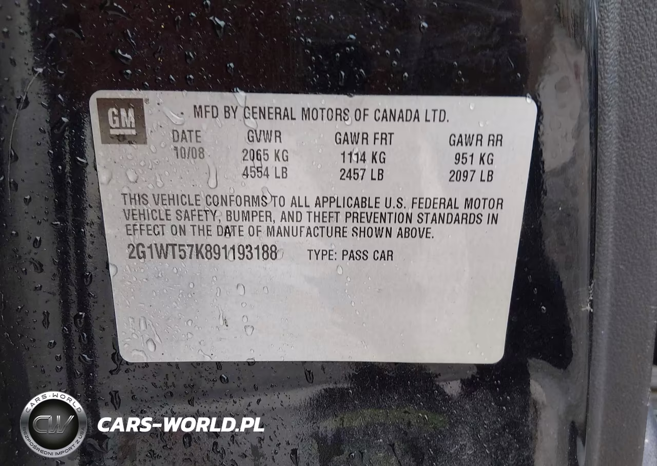 2009 Chevrolet Impala Lt VIN:2G1WT57K891193188 - 9