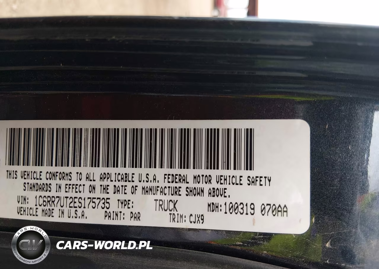 2014 Ram 1500 Sport VIN:1C6RR7UT2ES175735 - 9