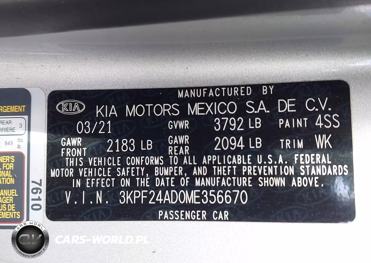 2021 Kia Forte Lxs VIN:3KPF24AD0ME356670 - 9