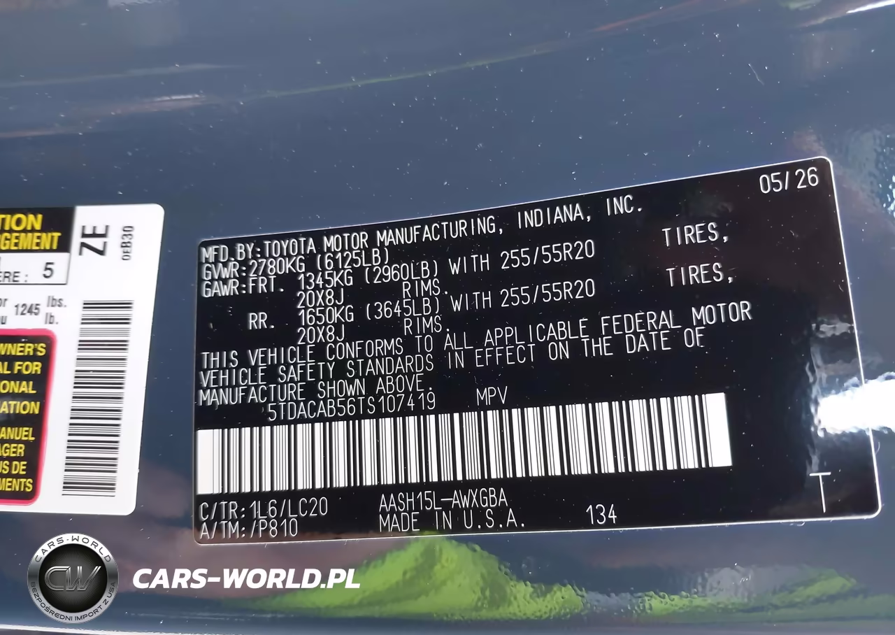 2026 Toyota Grand Highlander Hybrid Limited VIN:5TDACAB56TS107419 - 9