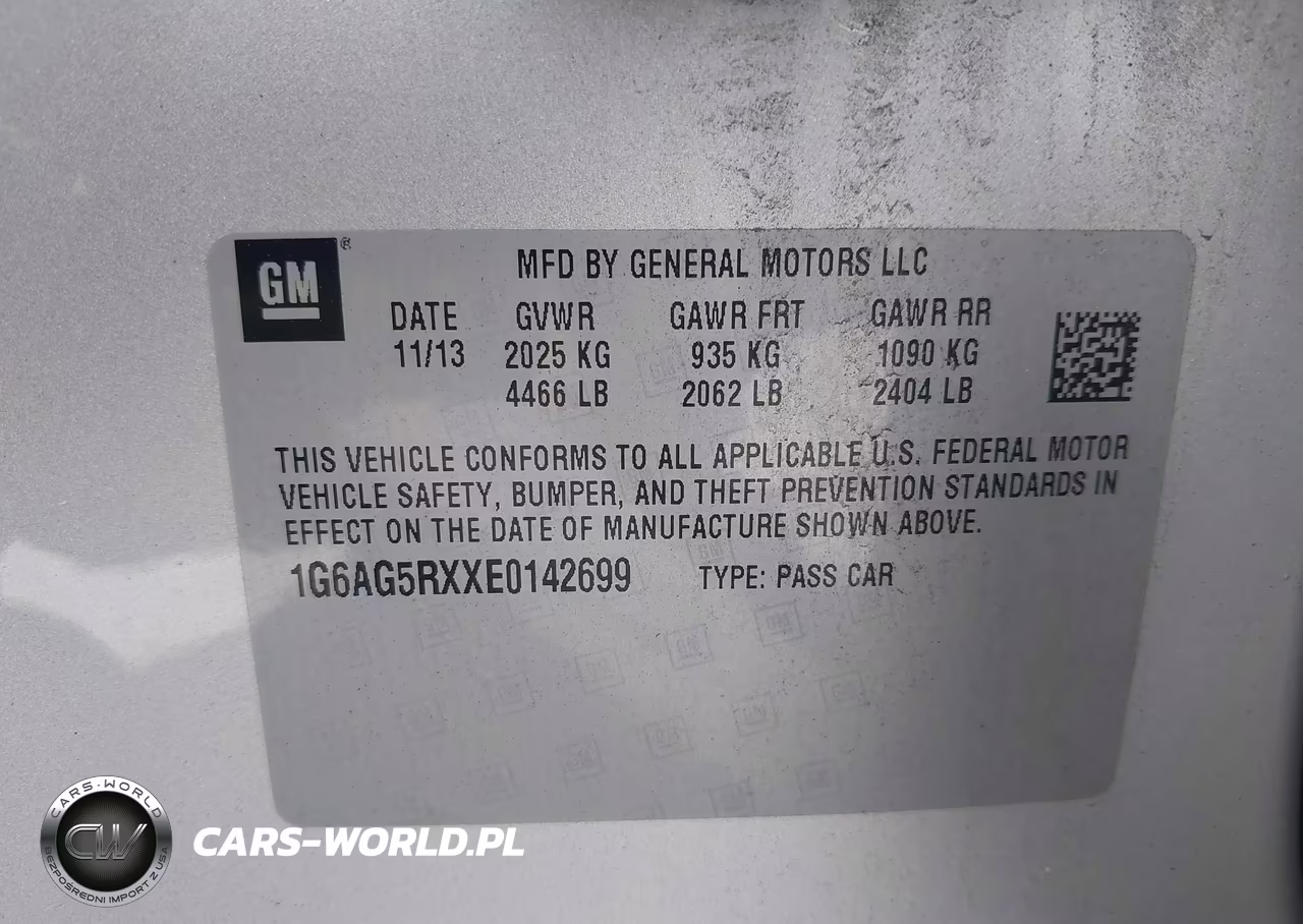 2014 Cadillac Ats Standard VIN:1G6AG5RXXE0142699 - 9