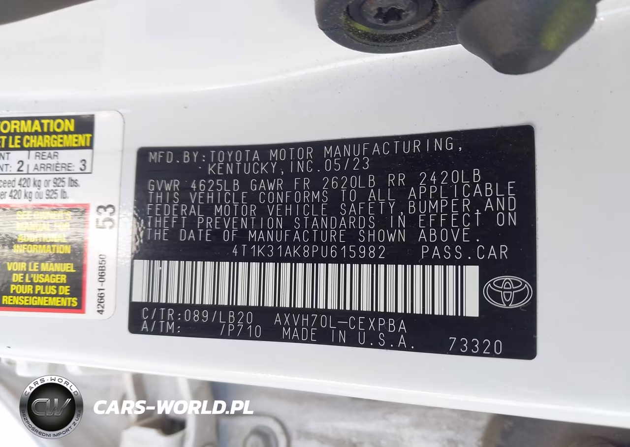 2023 Toyota Camry Xse Hybrid VIN:4T1K31AK8PU615982 - 9